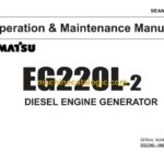 Komatsu EG220L-2 Diesel Engine Generator Operation and Maintenance Manual (SEAM003100)