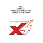 Link Belt 250X4, 250X4 LF Hydraulic Excavator Operators Manual