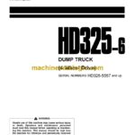 Komatsu HD325-6 Dump Truck Operation and Maintenance Manual (SEAM004701)