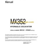 Komatsu MX352 Hydraulic Excavator Operation and Maintenance Manual (SEAD061600)