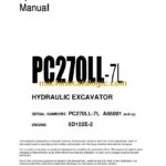 Komatsu PC270LL-7L Hydraulic Excavator Operation and Maintenance Manual (CEAM014701)
