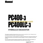 Komatsu PC400-3, PC400LC-3 Hydraulic Excavator Operation and Maintenance Manual (SEAM02080305)