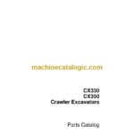Case CX330, CX350 Crawler Excavators Parts Catalog (7-7853)