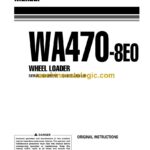 Komatsu WA470-8E0 Wheel Loader Operation and Maintenance Manual (VENAM53002)