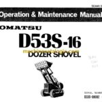 Komatsu D53S-16 Dozer Shovel Operation and Maintenance Manual (SEAM13EB00)