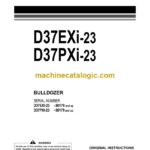 Komatsu D37EXi-23, D37PXi-23 Bulldozer Operation and Maintenance Manual (EENAM03331)