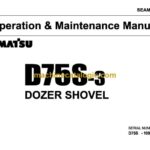 Komatsu D75S-3 Bulldozer Operation and Maintenance Manual (SEAM145B03)