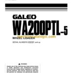 Komatsu WA200PTL-5 Wheel Loader Operation and Maintenance Manual (TEN00082-00)