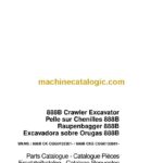 Case 888B Crawler Excavator Parts Catalog (8-9342)