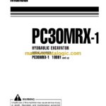 Komatsu PC30MRX-1 Hydraulic Excavator Operation and Maintenance Manual (WEAM001100)