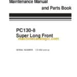 Komatsu PC130-8 Super Long Front Operation and Maintenance Manual and Parts Book (PENC0005-01)
