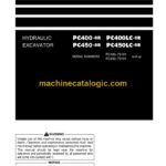 Komatsu PC400-8R, PC400LC-8R, PC450-8R, PC450LC-8R Hydraulic Excavator Operation and Maintenance Manual (TEN00789-05)