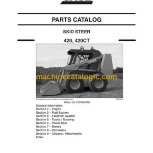 Case 420, 420CT Skid Steer Parts Catalog (7-9712ml)