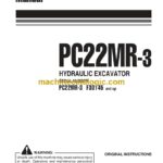 Komatsu PC22MR-3 Operation and Maintenance Manual (WEAM014501)