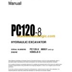 Komatsu PC120-8 Hydraulic Excavator Operation and Maintenance Manual (PEN00776-00)