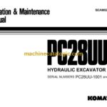 Komatsu PC28UU-1 Hydraulic Excavator Operation and Maintenance Manual (SEAM021U0100)