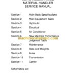 Link Belt 360X2 Rubber Tired Material Handler Service Manual