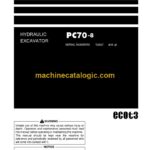 Komatsu PC70-8 Hydraulic Excavator Operation and Maintenance Manual (PEN00808-06)