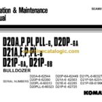 Komatsu D21A, D21P, D20PL, D20PLL-6, D20P-6A, D21A, D21E, D21P, D21PL-6, D21P-6A, D21P-6B Bulldozer Operation and Maintenance Manual (SEAM01010603)