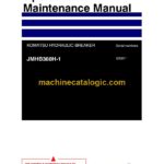 Komatsu JMHB360H-1 Hydraulic Breaker Operation and Maintenance Manual (PEN01082-00)