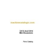 Case CX15, CX16 Mini Excavators Parts Catalog (7-7681_int_USN)