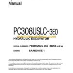 Komatsu PC308USLC-3E0 Hydraulic Excavator Operation and Maintenance Manual (TEN00501-00)
