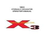 Link Belt 160X3 Hydraulic Excavator Operators Manual