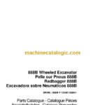 Case 888B Wheeled Excavator Parts Catalog (8-9352)