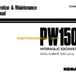 Komatsu PW150-1 Hydraulic Excavator Operation and Maintenance Manual (SEAM020E0106)