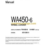 Komatsu WA450-6 Wheel Loader Operation and Maintenance Manual (CEAM018204)