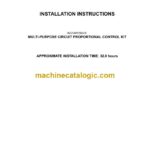 Case CX80C Midi Crawler Excavator Multi-Purpose Circuit Proportional Control Kit Installation Instructions (47567854)