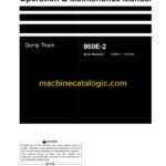 Komatsu 960E-2 Dump Truck Operation and Maintenance Manual (CEAM026102)