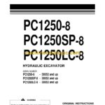 Komatsu PC1250-8, PC120SP-8, PC120LC-8 Hydraulic Excavator Operation and Maintenance Manual (EEAM028102)