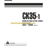Komatsu CK35-1 Crawler Skid Steer Loader Operation and Maintenance Manual (WEAM008001)