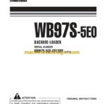 Komatsu WB97S-5E0 Operation and Maintenance Manual (WEAM011707)