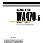 Komatsu WA470-5 Wheel Loader Operation and Maintenance Manual (TEN00091-00)