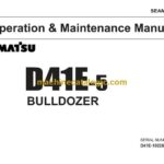 Komatsu D41E-5 Bulldozer Operation and Maintenance Manual (SEAM003400)