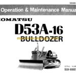 Komatsu D53A-16 Bulldozer Operation and Maintenance Manual (SEAM134B03)