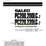 Komatsu PC200-7, PC200LC-7, PC220-7, PC220-7 Hydraulic Excavator Operation and Maintenance Manual (SEAM045200P)