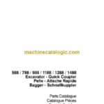 Case 588, 788, 988, 1188, 1288, 1488 Excavator - Quick Coupler Parts Catalog (7-6330)