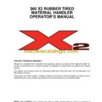 Link Belt 360X2 Rubber Tired Material Handler Operators Manual