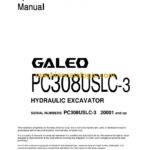 Komatsu PC308USLC-3 Hydraulic Excavator Operation and Maintenance Manual (SEAD056701)