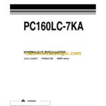 Komatsu PC160LC-7KA Hydraulic Excavator Operation and Maintenance Manual (UEAD002400)