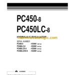 Komatsu PC450-8, PC450LC-8 Hydraulic Excavator Operation and Maintenance Manual (UEAM007202)
