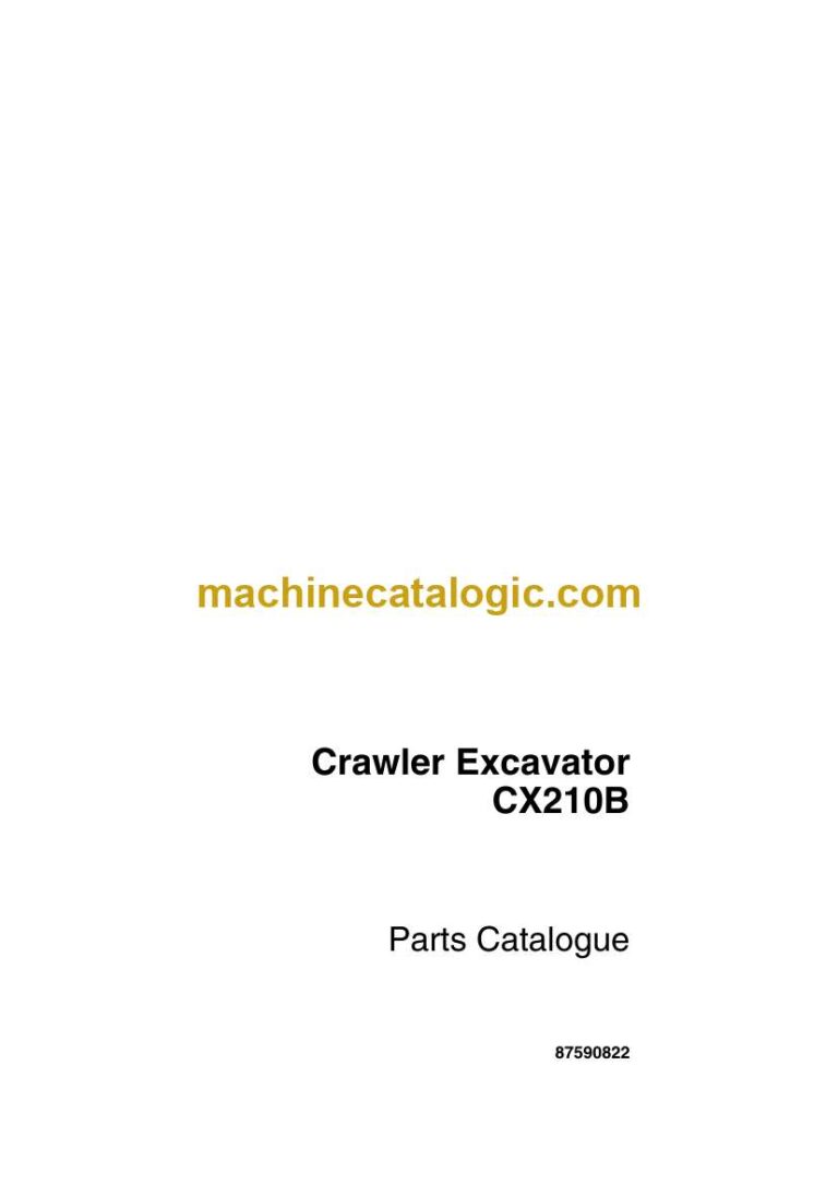 Case 988 Crawler Excavator Parts Catalog (87590822_int_A4N)