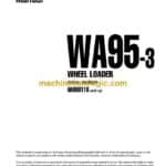 Komatsu WA95-3 Wheel Loader Operation and Maintenance Manual (VEAD980400)