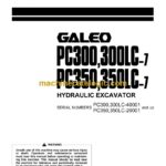 Komatsu PC300, PC300LC-7, PC350, PC350LC-7 Hydraulic Excavator Operation and Maintenance Manual (SEAM044200T)