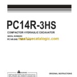 Komatsu PC14R-3HS Hydraulic Excavator Operation and Maintenance Manual (WENAM00730)
