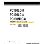 Komatsu PC160LC-8, PC190LC-8, PC190NLC-8 Hydraulic Excavator Operation and Maintenance Manual (UENAM00773)