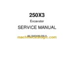 Link Belt 250X3 Excavator Service Manual